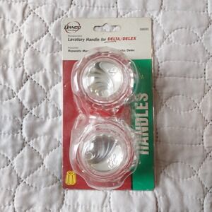 Danco 88695 Clear Acrylic Lavatory Handle Replacement for Delta Delex Faucet 2pk